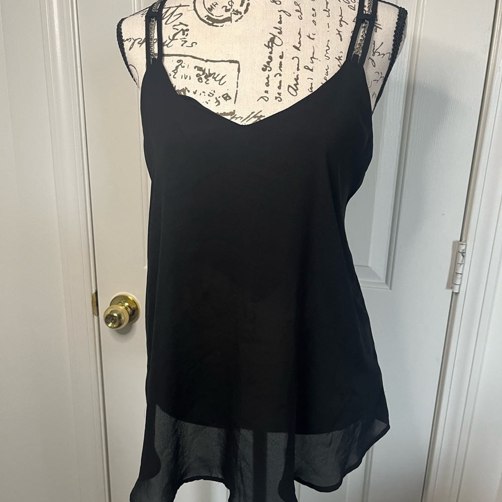 Rock & Republic Black Strappy Camisole